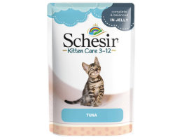 Schesir Влажный корм для котят Тунец в желе 85 г