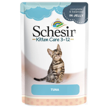 Schesir Влажный корм для котят Тунец в желе 85 г