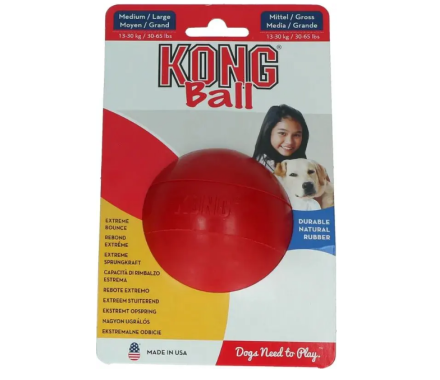 Kong Ball with Hole toy for dogs ball with a hole for delicacies m/l red