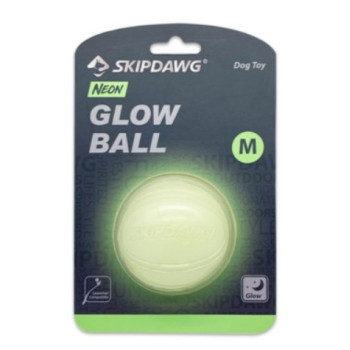 BronzeDog Іграшка для собак М'яч Skipdawg Neon Glow ball