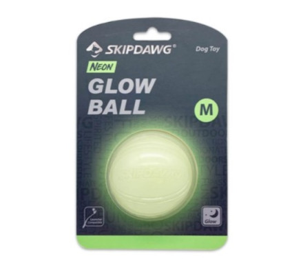 BronzeDog Іграшка для собак М'яч Skipdawg Neon Glow ball