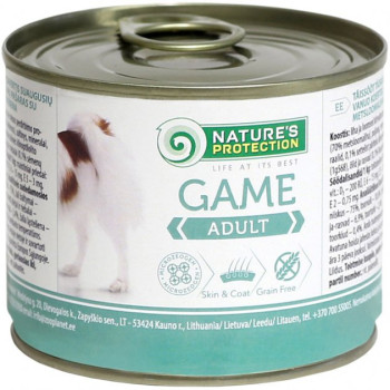 Nature\'s Protection Консерва для собак Дичь 200 г