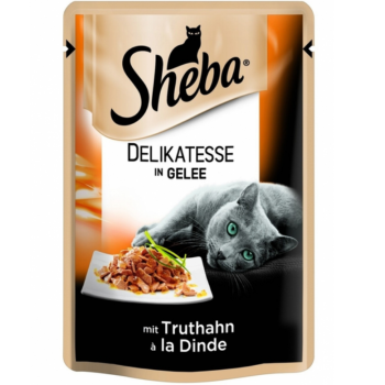 Sheba Влажный корм для котов Индейка в желе 85 г