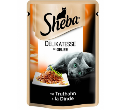 Sheba Влажный корм для котов Индейка в желе 85 г