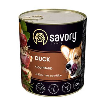 Savory Консерва для собак Утка 400 г