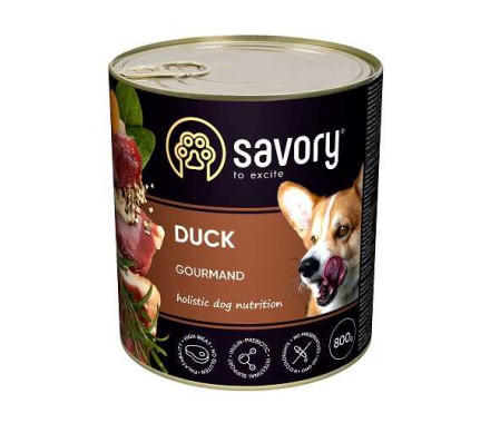 Savory Консерва для собак Утка 400 г
