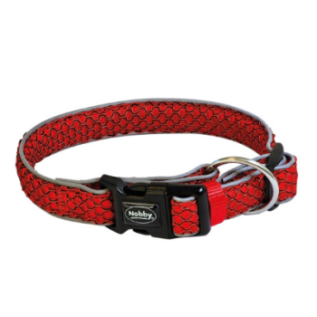 Nobby Ошейник для собак Mesh Air M-L 3,2х40-55 см красный
