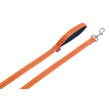Nobby Поводок для собак Soft Grip M-L 2х120 см оранжевый