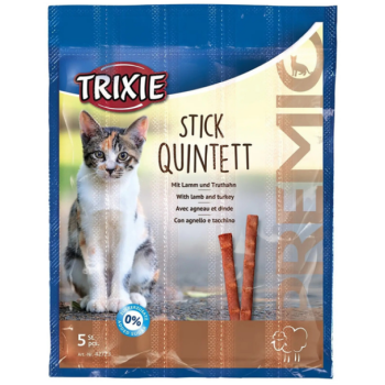 Trixie Ласощі для котів Premio Quadro-Sticks Палички Ягня та індичка 5х5 г