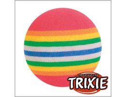 Trixie Іграшка для котів М'яч райдужний спінена гума 4 см