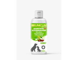 Unicum Organic Шампунь для собак та цуценят довгошерстних з олією жожоба 200 мл