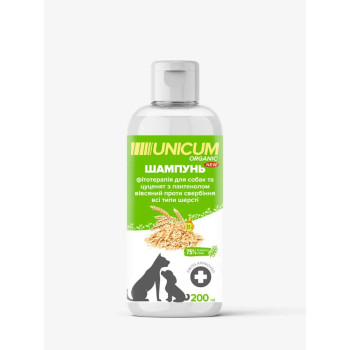 Unicum Organic Шампунь для собак с пантенолом овсяный против зуда 200 мл