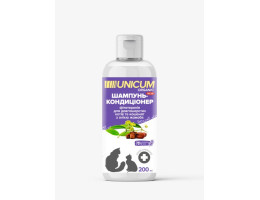 Unicum Organic Шампунь для длинношёрстных кошек с маслом жожоба 200 мл