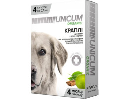 Unicum Organic Краплі для собак від бліх та кліщів 0,7 мл Ціна за 1 піпетку