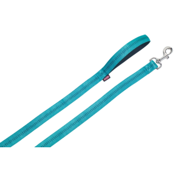 Nobby Поводок для собак Soft Grip M-L 2х120 см бирюзовый