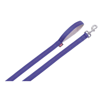 Nobby Поводок для собак Soft Grip M-L 2х120 см фиолетовый