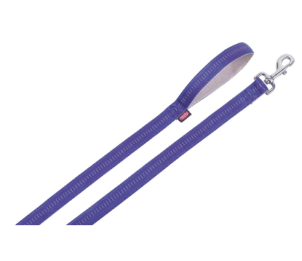Nobby Поводок для собак Soft Grip M-L 2х120 см фиолетовый