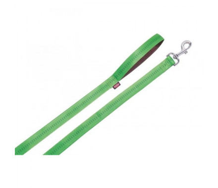 Nobby Поводок для собак Soft Grip M-L 2х120 см салатовый