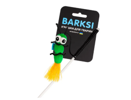 Barksi Іграшка для котів Вудочка Гусінь 34х16х4,5 см