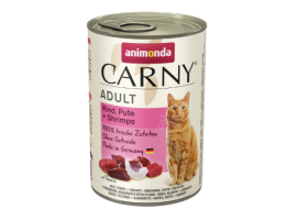 Animonda Carny Adult Консервы для котов с говядиной, индейкой и креветками 400 г