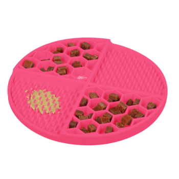 Waudog Silicone Коврик для собак Медленное кормление 21,1х21,1х3 см розовый