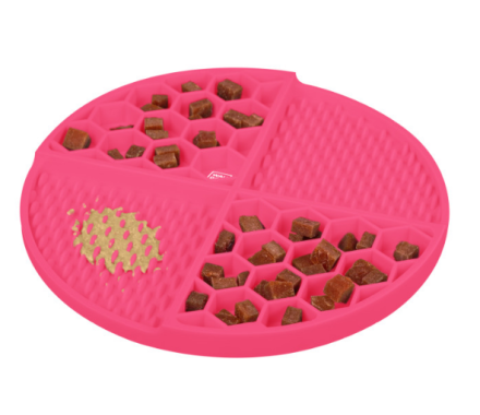 Waudog Silicone Коврик для собак Медленное кормление 21,1х21,1х3 см розовый