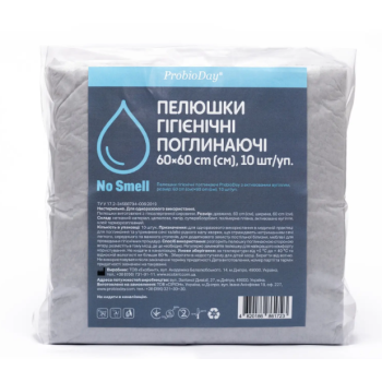 ProbioDay Пелёнки для собак с активированным углем 60х60 см 10 шт