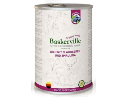 Baskerville HF Holistic Консерва для собак Оленина з чорницею та спіруліною 800 г