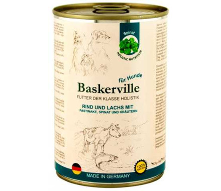 Baskerville HF Holistic Консерва для собак Яловичина та лосось 400 г