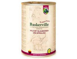 Baskerville HF Holistic Консерва для собак Оленина з чорницею та спіруліною 400 г