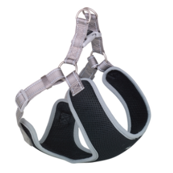 Nobby Шлейка для собак Black Mesh Reflect XS 1х33-41х37 см серая