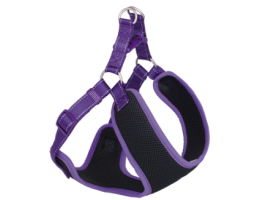 Nobby Шлейка для собак Black Mesh Reflect S 1х41-46х42 см фиолетовая