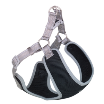 Nobby Шлейка для собак Black Mesh Reflect S 1х41-46х42 см серая