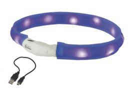 Nobby Ошейник для собак USB Visible 1х70 см синий