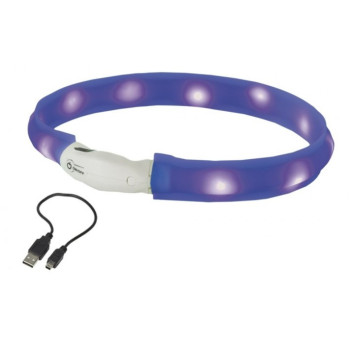Nobby Ошейник для собак USB Visible 1х70 см синий
