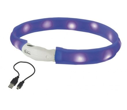 Nobby Ошейник для собак USB Visible 1х70 см синий