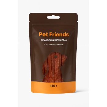 Pet Friends Ласощі для собак М'які шматочки з качки 110 г