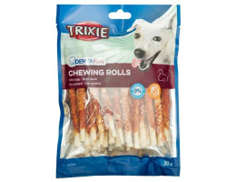 Trixie Ласощі для собак Denta Fun Кістка для чищення зубів з качкою 12 см 240 г