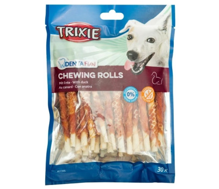 Trixie Лакомства для собак Denta Fun Кость для чистки зубов с уткой 12 см 240 г