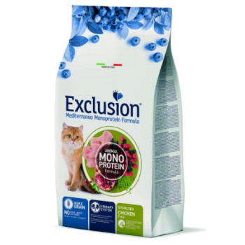Exclusion Сухой корм для стерилизованных котов Курица 1,5 кг