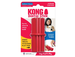 Kong Dental Stick toy for dogs wand for chewing m red