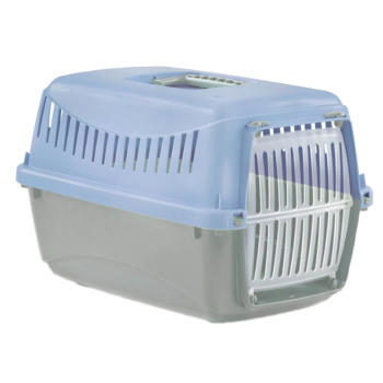 MP Bergamo Gipsy 1 Переноска для котов S Light Blue с пластиковыми дверцами 46х31х32 см