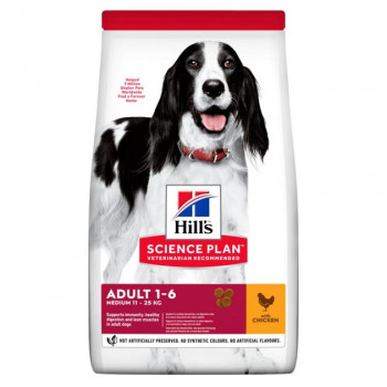 Hill’s SP Сухой корм для собак Adult Medium Курица 2,5 кг