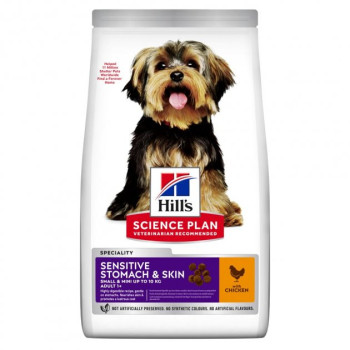 Hill’s SP Сухой корм для собак Sensitive Stomach&Skin Adult Small&Mini Курица 1,5 кг