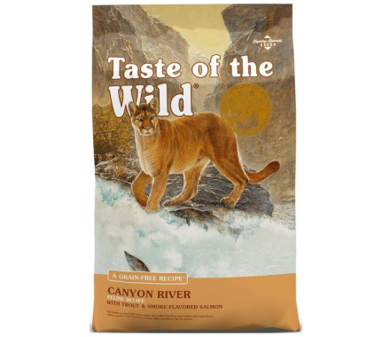Taste of the Wild Сухой корм для котов Canyon River Feline Форель и копченый лосось 6,6 кг