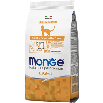 Monge Сухой корм для котов Light Индейка 1,5 кг