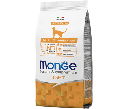 Monge Сухой корм для котов Light Индейка 1,5 кг