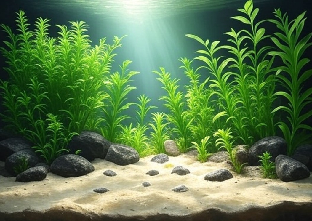 roslunu v akvarium